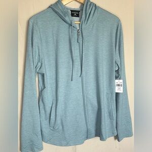 32 Degrees Women's Light Blue Zip-Up Hoodie